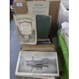 A COLLECTION OF LATE 19TH/EARLY 20TH CENTURY GEOGRAPHICAL BOOKS and folding maps (one box)