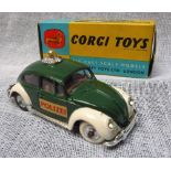 CORGI TOYS; A VOLKSWAGEN EUROPEAN POLICE CAR (492) boxed