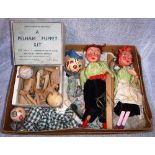 PELHAM PUPPETS; "A PELHAM PUPPET KIT" No. 1, this kit has two semi-finished puppets but without