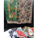 GUCCI & LIBERTY: SILK SCARVES and a collection of similar vintage scarves (a lot)