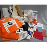 RAILWAY INTEREST; A COLLECTION OF "B.R." ITEMS, to include High Vis. jackets and clothing, many with