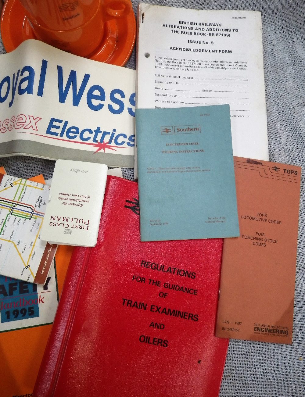 RAILWAY INTEREST; A COLLECTION OF "B.R." ITEMS, to include High Vis. jackets and clothing, many with - Image 2 of 2