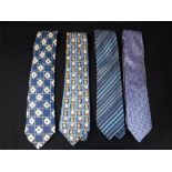 A COLLECTION OF FOUR VINTAGE SILK TIES including Jaeger and Paul Smith (4)