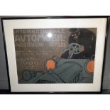 EDEL, EDMUND (1863-1939); "INTERNATIONALE AUTOMOBIL AUSSTELLUNG" POSTER, 3-18 Febr 1906 Depicting