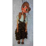 PELHAM PUPPETS; A "COWBOY" LS TYPE with brown patterned trousers, with original box, circa 1950s (