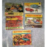 A COLLECTION OF VINTAGE TOY CATALOGUES; DINKY TOYS circa 1960s. Corgi toys 1969, Matchbox 1969, 1970