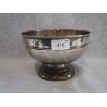 A SILVER PRESENTATION ROSE BOWL, inscribed 'The South Western Red Poll Breeders Association' '