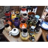 A LARGE COLLECTION OF 1950S/60S/70S WEST GERMAN AND SIMILAR CERAMICS