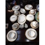 A QUANTITY OF NORITAKE "RICHMOND" DINNER AND TEAWARE in white with a gold rim