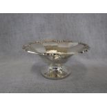 A SILVER TAZZA BON BON DISH, 13cms dia. (c.94gms)