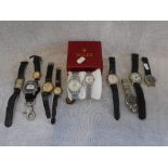A COLLECTION OF WRISTWATCHES and costume watches
