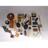 A COLLECTION OF TREEN and sundries