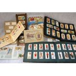 A COLLECTION OF CIGARETTE CARDS, some in albums and some loose