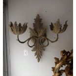 A PAIR OF DECORATIVE VICTORIAN STYLE WALL SCONCES and a similar pair of wall sconces