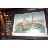 A VICTORIAN CHROMOLITHOGRAPH, 'The ''Victoria'' and ''Camperdown'' Disaster' and a further