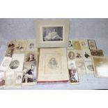 A COLLECTION OF VICTORIAN CABINET PORTRAIT PHOTOGRAPHS