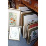 A COLLECTION OF WATERCOLOURS AND PRINTS