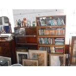 A 1960'S TEAK 'SIMPLEX' SECTIONAL BOOKCASES (six sections), 91 cm wide and a similar bookcase, 89 cm