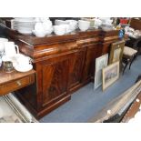 A VICTORIAN MAHOGANY SIDEBOARD 183 cm wide