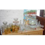 A LARGE QUANTITY OF GLASSWARE