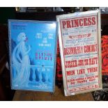 A 1930S THEATRE BILL POSTER from the "Princess Theatre" Seaham and another later from the "