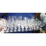 A COLLECTION OF GLASSWARE