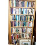 A LARGE COLLECTION OF BOOKS ON JAZZ, Jazz Musicians and recordings (contents of bookcase)