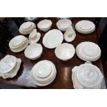 A WEDGEWOOD "QUEEN'S PLAIN" DESIGN DINNER SERVICE