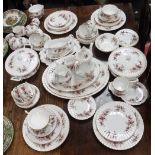 A ROYAL ALBERT "LAVENDER ROSE" DESIGN DINNER, TEA AND COFFEE SET