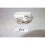 AN 18TH CENTURY ZURICH BOWL, 7 cm dia