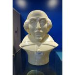 A KEVIN FRANCIS AND PEGGY DAVIES BUST OF WILLIAM SHAKESPEARE, 61/100, 28 cm high