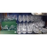 A COLLECTION OF 'HOUSE OF COMMONS' WHISKY GLASSES (some boxed) and similar glassware