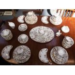 AN EXTENSIVE MINTON "ANCESTRAL" DINNER AND TEA SERVICE