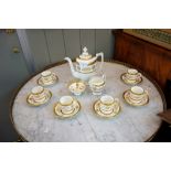 A COALPORT "LADY ANNE" COFFEE SET