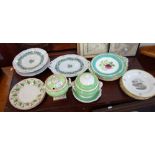 A COLLECTION OF 19TH CENTURY DESSERT PLATES and similar ceramics