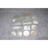 A COLLECTION OF MOTHER OF PEARL COUNTERS