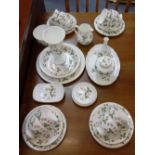 A WEDGWOOD "WILD STRAWBERRY" TEASET and matching ceramics