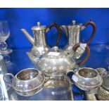 AN ARTS & CRAFTS "HOMELAND" PEWTER TEASET