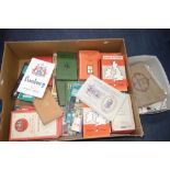 A COLLECTION OF ORDNANCE SURVEY MAPS, similar guides and a quantity of Vintage cigarette cards, some