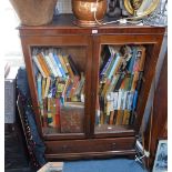 A GEORGE III STYLE MAHOGANY CUPBOARD