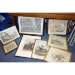 A COLLECTION OF PICTURES AND PRINTS, including 'Ackerman's Costumes of the British Army', and