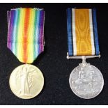 A PAIR OF FIRST WORLD WAR MEDALS, named '19213DA.J. Thompson D.H.RNR'