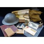 WWI TIN HELMETS and related items