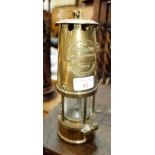 A BRASS MINER'S LAMP, "The Protector"