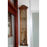 A VICTORIAN OAK CASED "ADMIRAL FITZEROYS BAROMETER" 102cm high