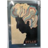 BOB DYLAN; A PSYCHEDELIC PORTRAIT POSTER by Milton Glaser, circa 1966, 82 cm high x 54 cm wide (