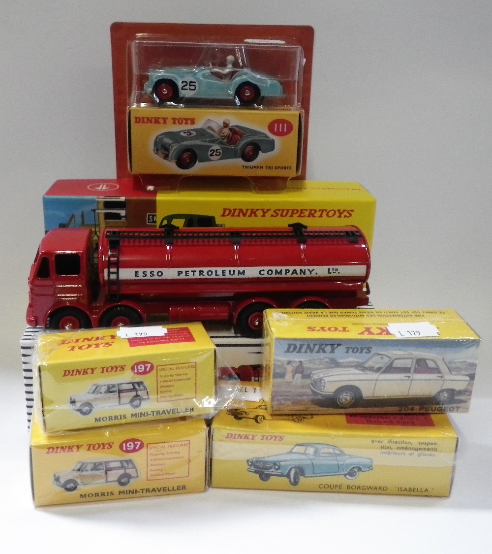DINKY TOYS; A COLLECTION OR REPRODUCTION BOXED VEHICLES, to include a Leyland Octopus tanker (