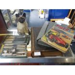 A MAHJONG SET in a fitted travelling case and a collection of sundries