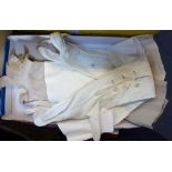 THREE PAIRS OF LADIES VINTAGE KID LEATHER GLOVES, with two pairs of white cotton gloves