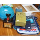 BOAC INTEREST; A VINTAGE BOAC ICE BUCKET , a jug and similar items and a bottle of "Suntory"